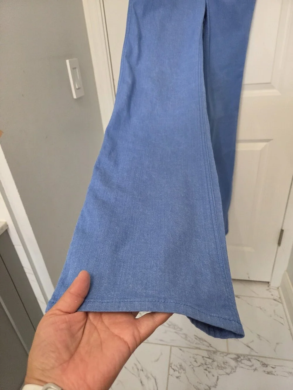 TORY BURCH Women's Wide Leg Blue Jeans Pants Size 8